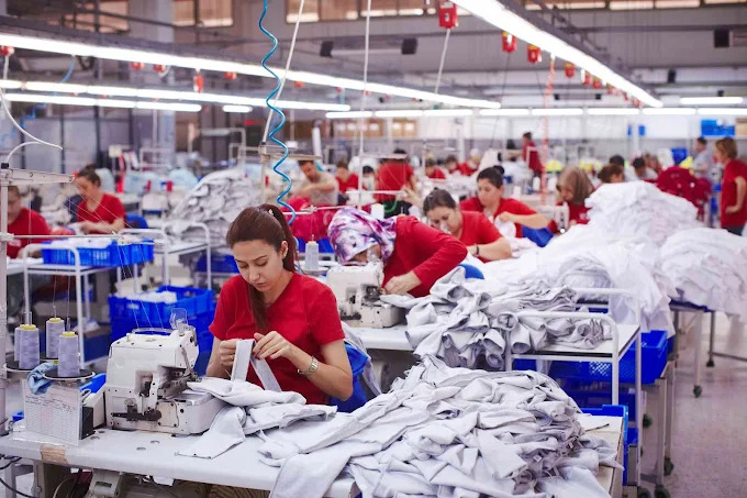 Women's fashion clothing manufacturing at SDF Clothing factory